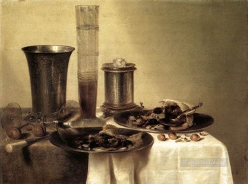  Claesz Oil Painting - Breakfast Still Life Willem Claeszoon Heda